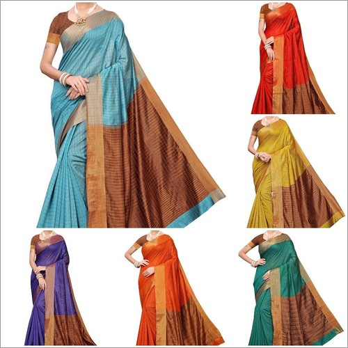 Cotton silk saree