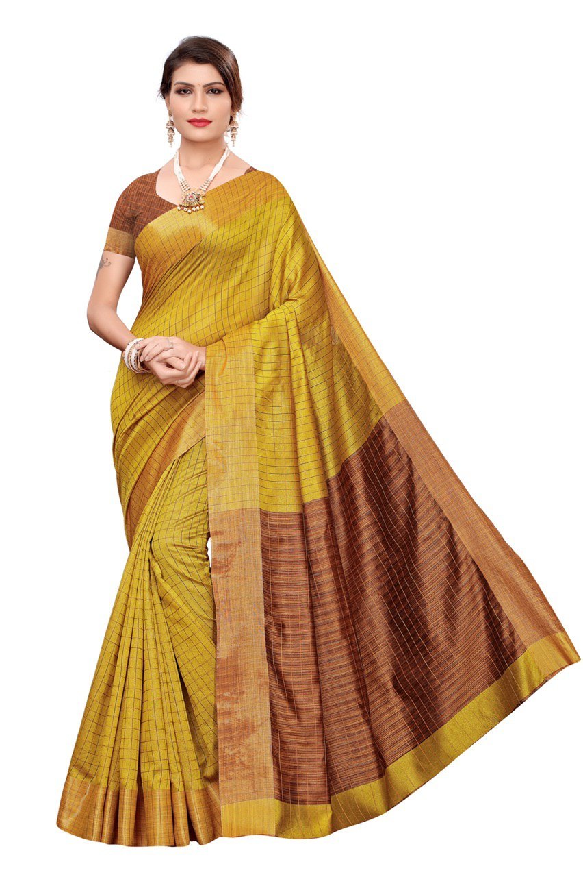 Cotton silk saree