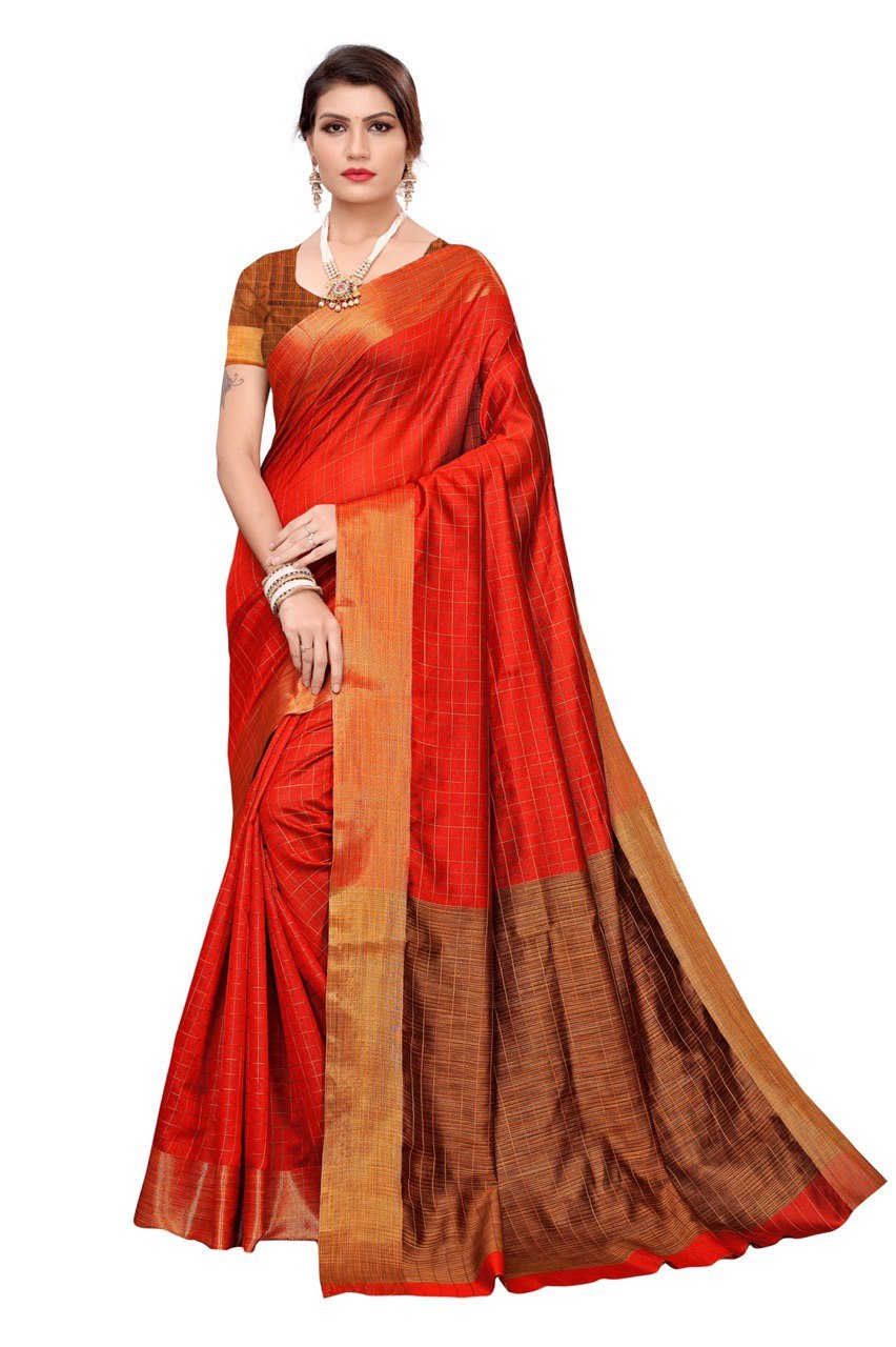 Cotton silk saree