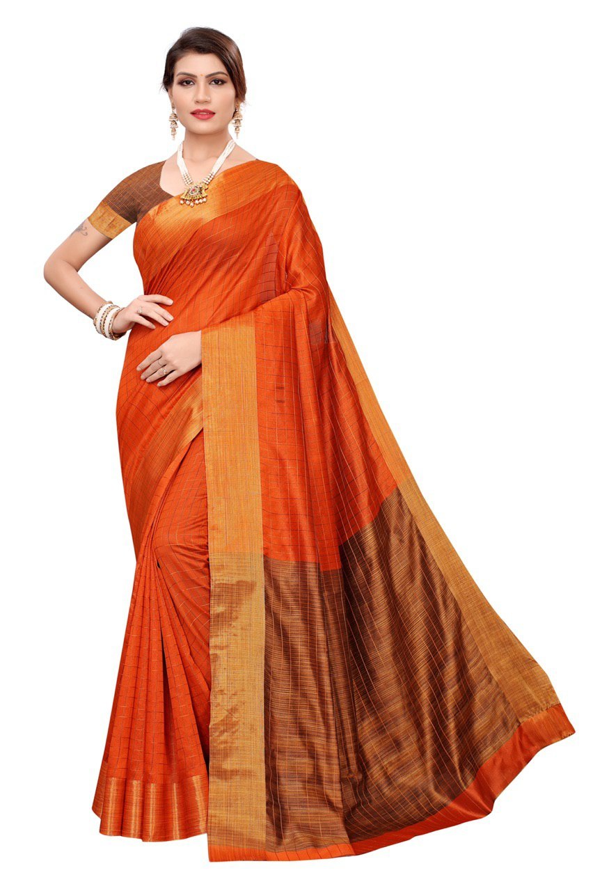 Cotton silk saree
