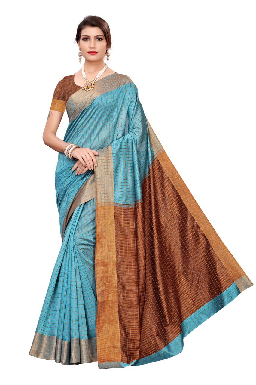 Cotton silk saree