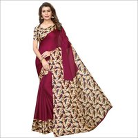 Designer Kalamkari Saree - Khadi Silk, 5.5 Mtr Length, Multicolour Print | Ideal For All Seasons, Blouse Length: 0.8 Mtr, Dry Clean Care