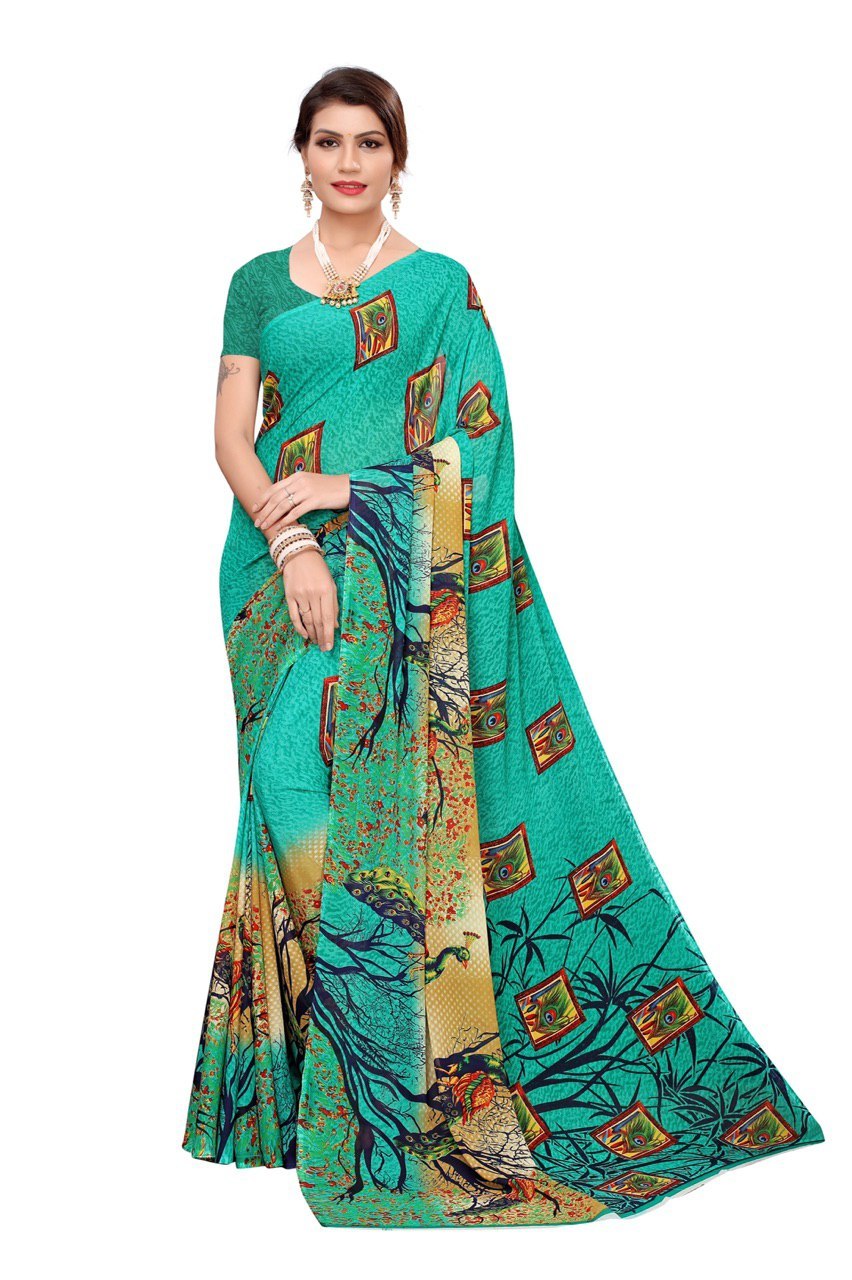 New Georgette saree