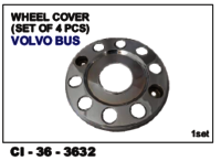 Wheel Cover - Durable Plastic, Set Of 4 For Volvo Bus | Fits 4 Wheeler Vehicles, Warranty Included