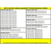 Viscose Yarns - Usage: Weaving