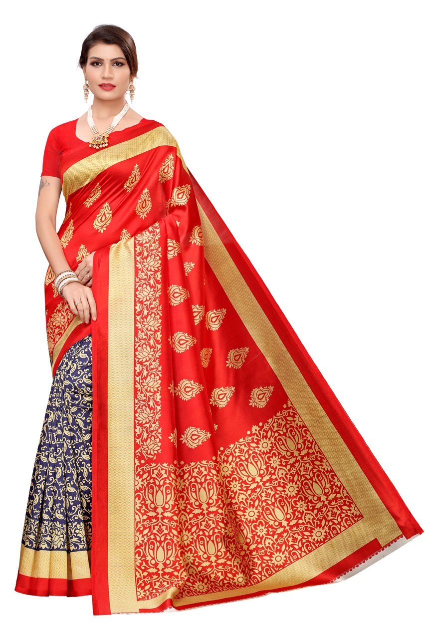 New art silk saree
