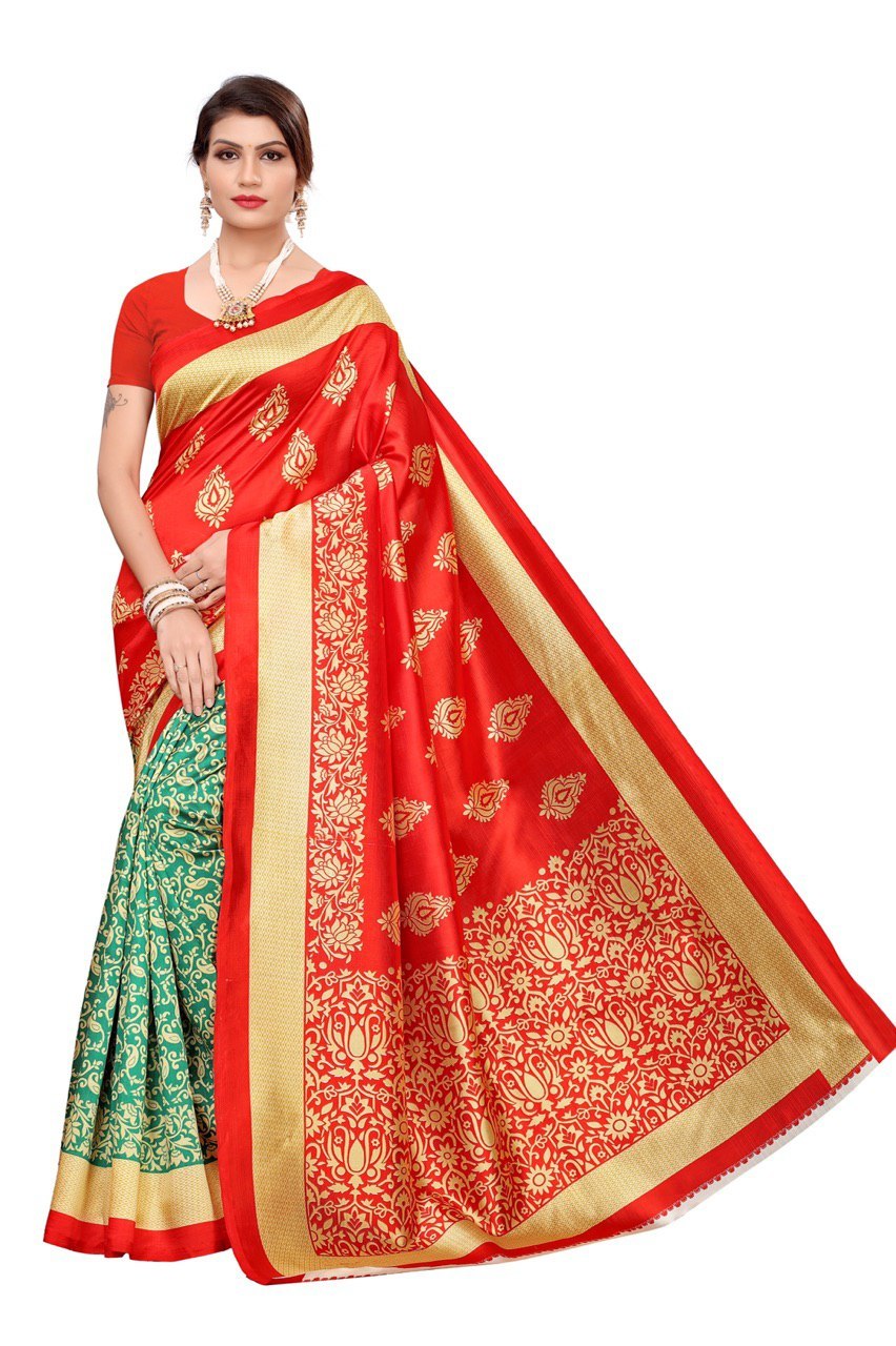New art silk saree