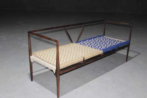Handmade Weaved Wooden Sofa