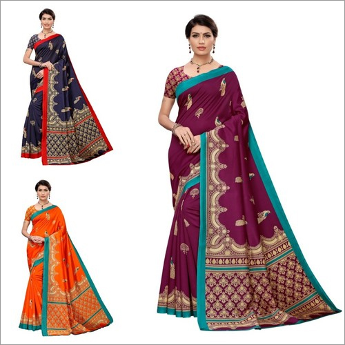 Fancy design art silk saree
