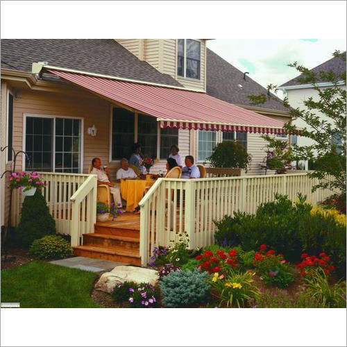 Red Outdoor Awning Fabric