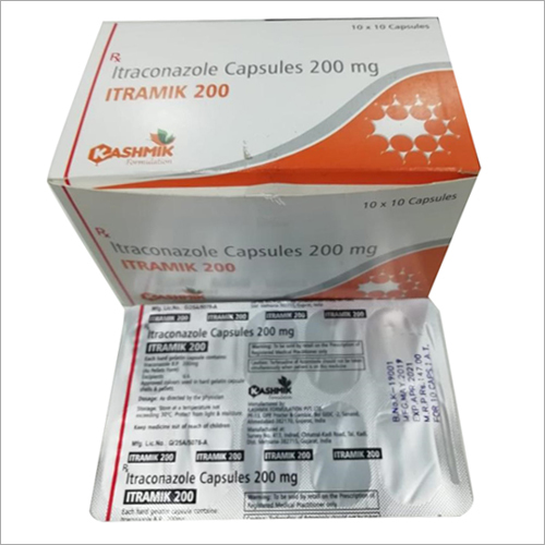 Itraconazole Capsules 200 mg By KASHMIK FORMULATION PRIVATE LIMITED