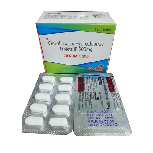 500 mg Ciprofloxacin Hydrochloride Tablets IP