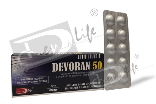 Gastro-Resistant Diclofenac Tablets 50Mg General Medicines