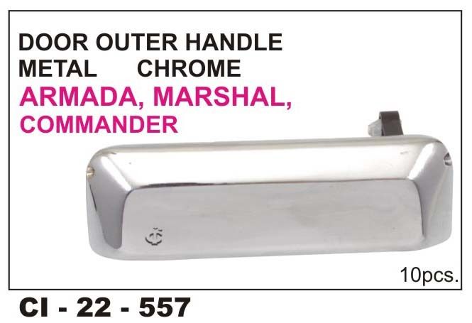 Door Outer Handle Metal Chrome, Armada,marshal,commander Vehicle Type: 4 Wheeler