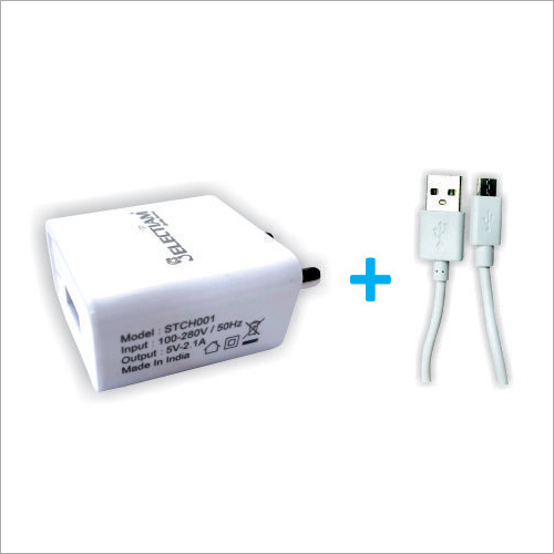 2.1A Single Slot Mobile Charger - Eco Friendly Metal with Aluminum Alloy Connectors | Fast Charge, Auto LP, Inbuilt Heat Protection, 1 Year Warranty
