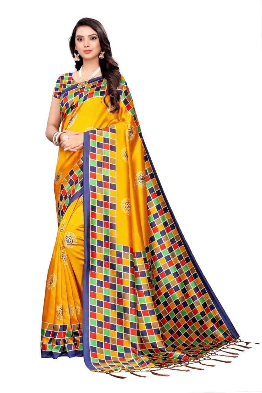 New art silk saree