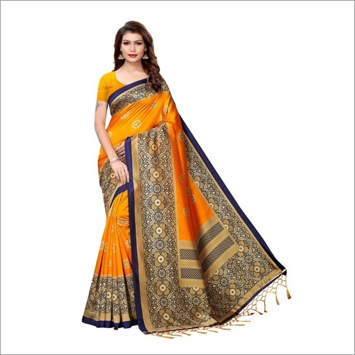 New Designer Mysore Silk saree with jhalar