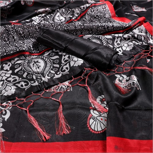 New Mysore Silk saree with jhalar