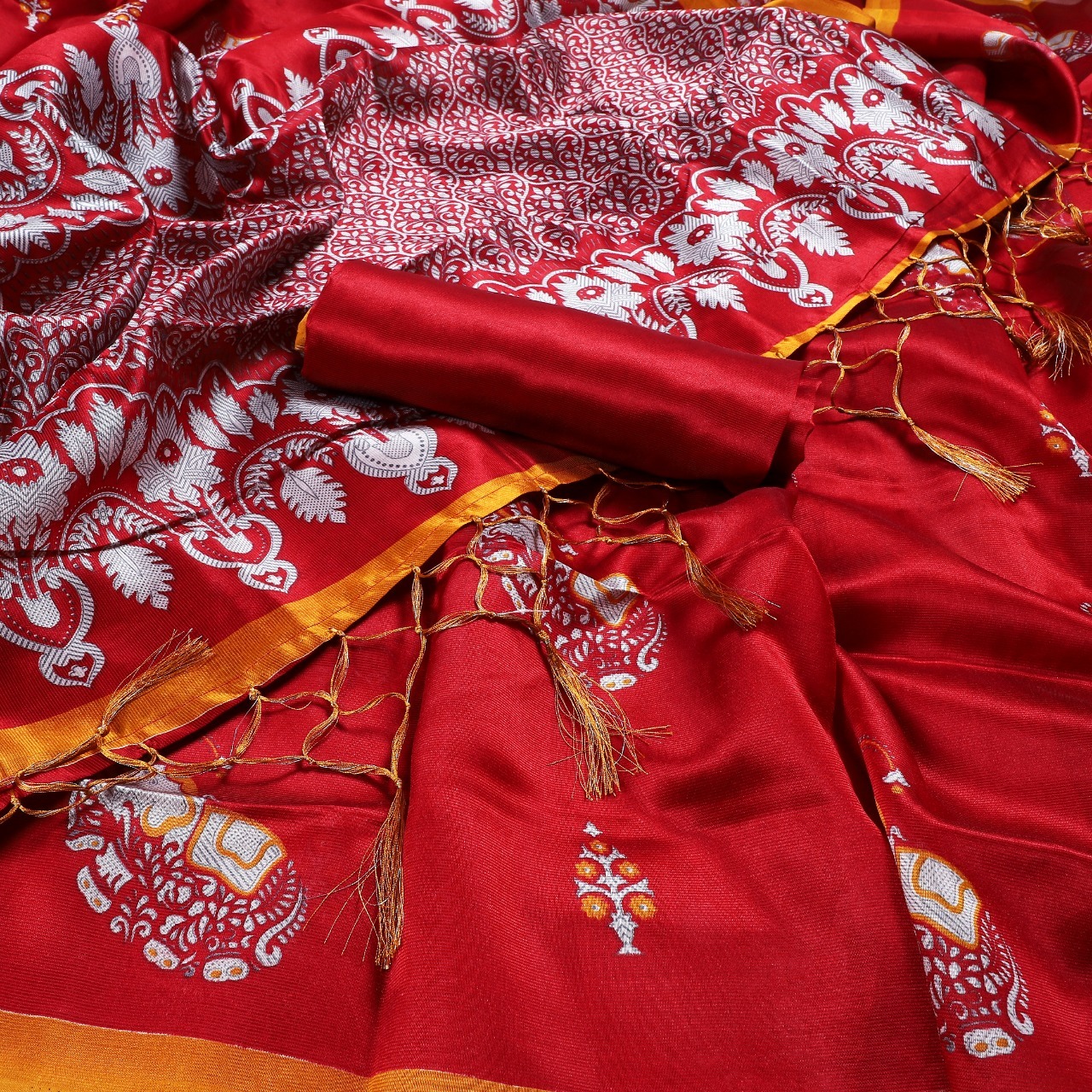 New Mysore Silk saree with jhalar