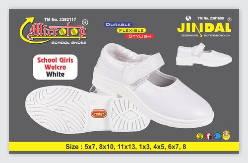 Girl Shoe White Welcro