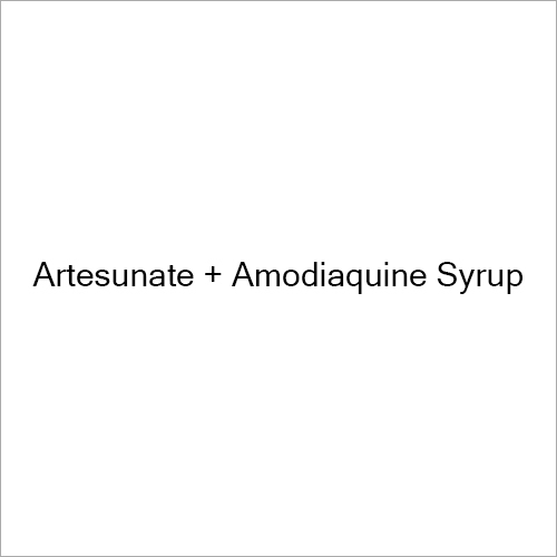 Artesunate And Amodiaquine Syrup