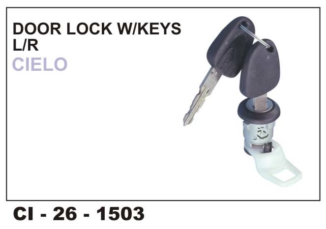 Door lock w/keys L/R CIELO