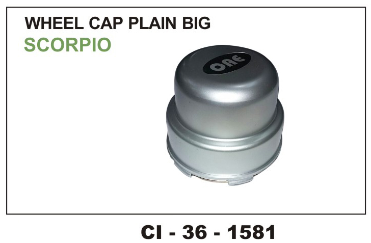 Wheel Cap Play Big SCORPIO - Durable Polypropylene, Universal Fit for 4-Wheelers | Warranty Included, High-Performance Design for Stylish Aesthetics