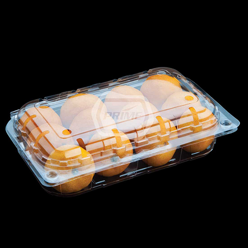 Kiwi Packaging Plastic Punnet - PET Material, 190x115x50 mm, Transparent | Ideal for Fresh Produce Packaging
