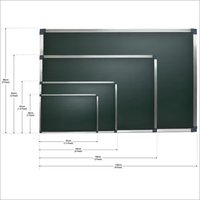 Ceramic Steel Surface Chalkboard - 3x4' Premium Aluminium Frame, Green Color, Anodized Aluminum Sections, Curved Edges, School & College Use, Pack Of 10