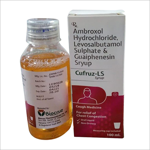 Ambroxol Hydrochloride Levosalbutamol Sulphate And Guaiphenesin Syrup