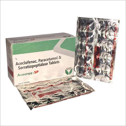 Aceclofenac Paracetamol And Serratiopeptidase Tablet