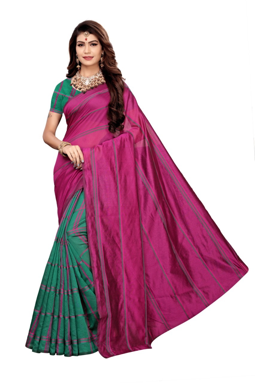 New designer cotton silk saree