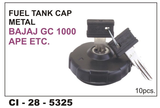 Fuel Tank  Cap Metal Bajaj,Gc,1000,Ape. Vehicle Type: 3 Wheeler