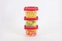 475 ml Plastic Snack Container 3 Pcs Set