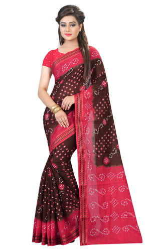 New designer cotton bandhani saree PALLU