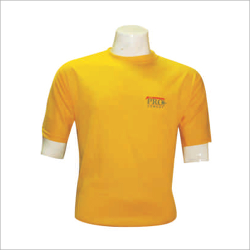Yellow Polyester T-Shirt