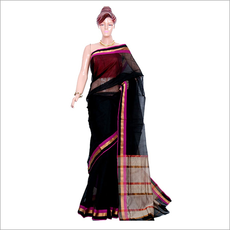 Cotton Silk Designer Border Handloom Saree