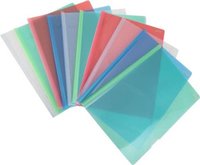 A4 File Folder Holder - Clear Smooth Surface, 15 Pcs Multicolor Sliding Bar With 1 Cm Capacity For 50-70 Gsm Papers