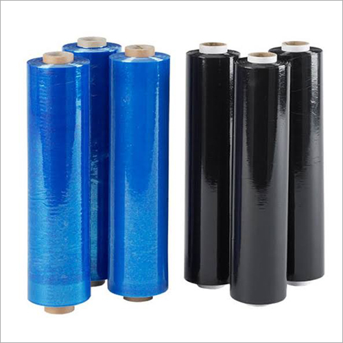 Stretch Film Roll - 100% Eco Friendly, 70% Shrinkage, Color: Black/Blue, Transparent | Ideal for Packaging Film Usage