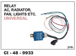 RELAY ,AC, Radiator Fan, Lights UNIVERSAL