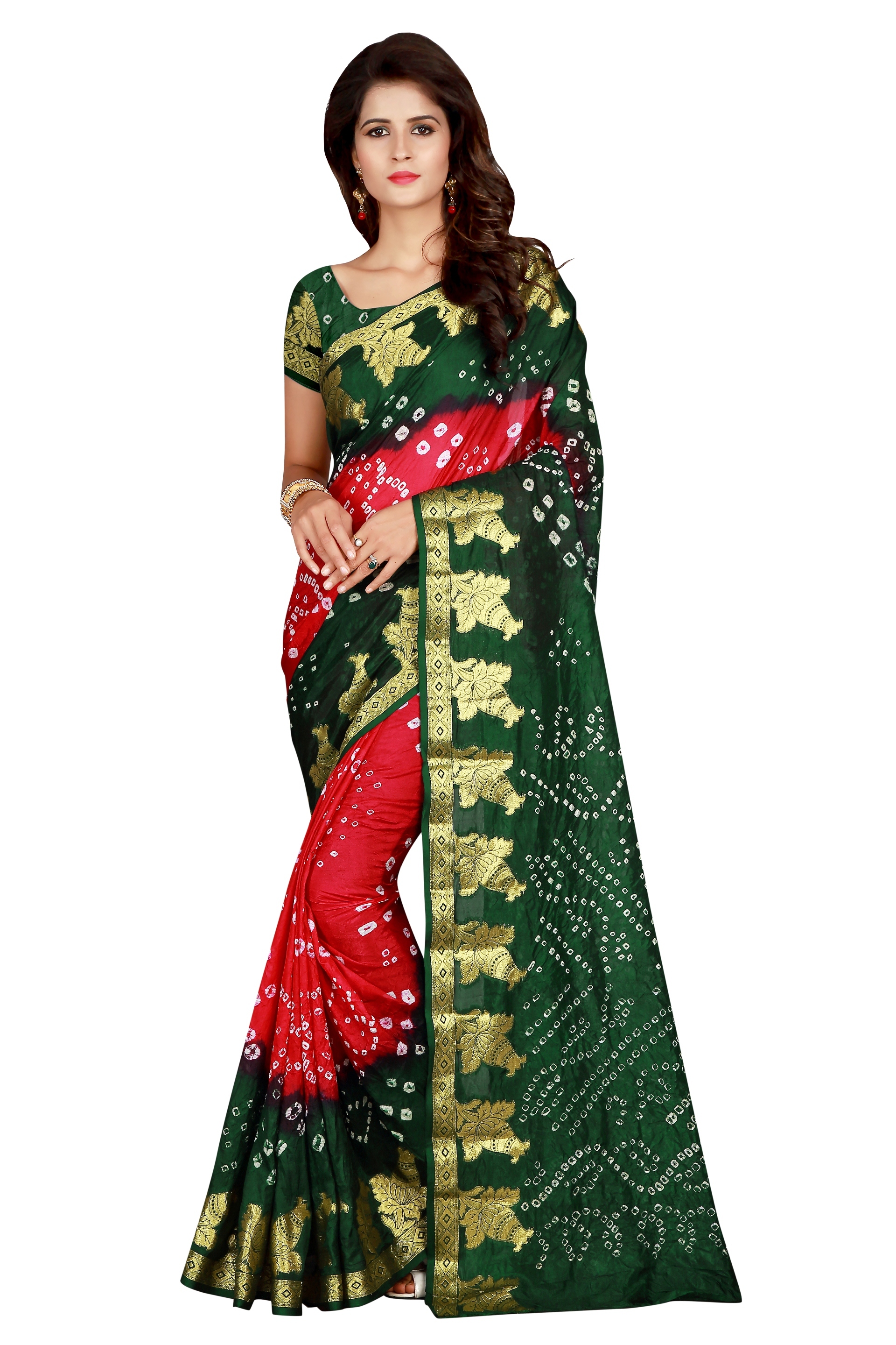 Festive Wear Cotton Saree with Rich Zari work Border and Flower Design