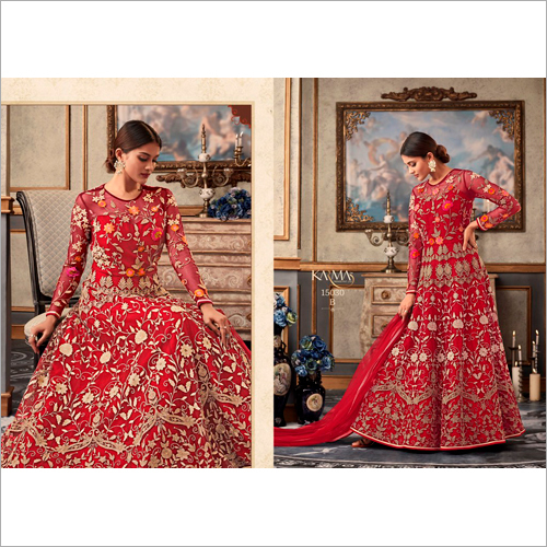 Available In Different Color Ladies Fancy Anarkali Suit