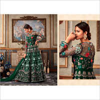 Embroidered Net Anarkali Salwar Suit