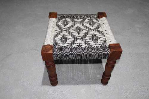 Traditional Wooden Weaving Stool Bench Chair Charpai By RAHUL ENTERPRISES