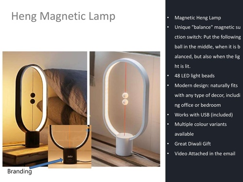 Heng Magnetic Lamp By ISHAAN LOGISTIQUE