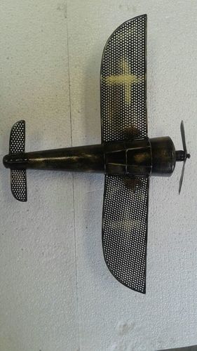 METAL TABLE TOP & WALL DECOR HELICOPTER