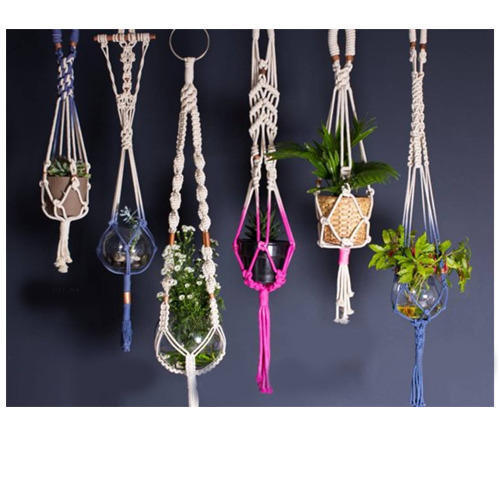 Custom Macrame Braided Plant Hangers