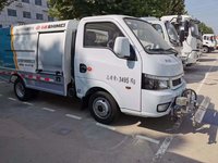 The Cleaning Of Pavement And Flyer Road Maintenance Vehicle