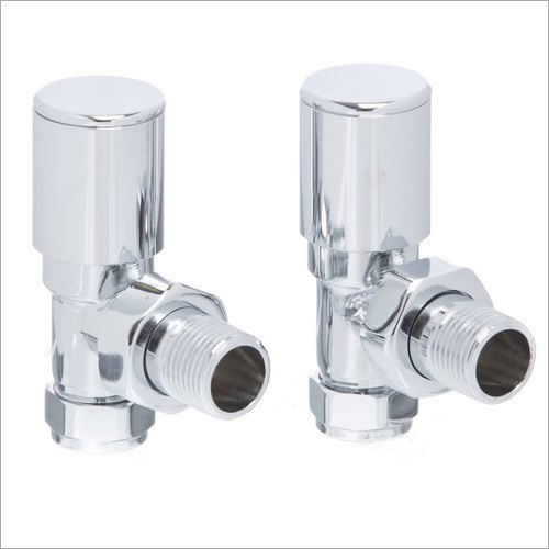 Stainless Steel Angle Valve - 1/2 Inch, Chrome Finish, 150 PSI, 180°F | Compression Connection, Durable, Leakproof, Precise Control