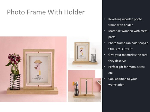 Photo Frame with Holder By ISHAAN LOGISTIQUE